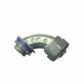 Halex Conduit Connector, 3/8 in Compression, Zinc 16903B